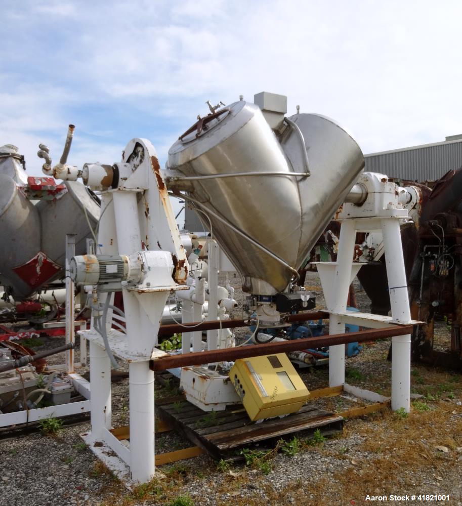 Used Stainless Steel Patterson Kelley Twin Shell Solids Processor