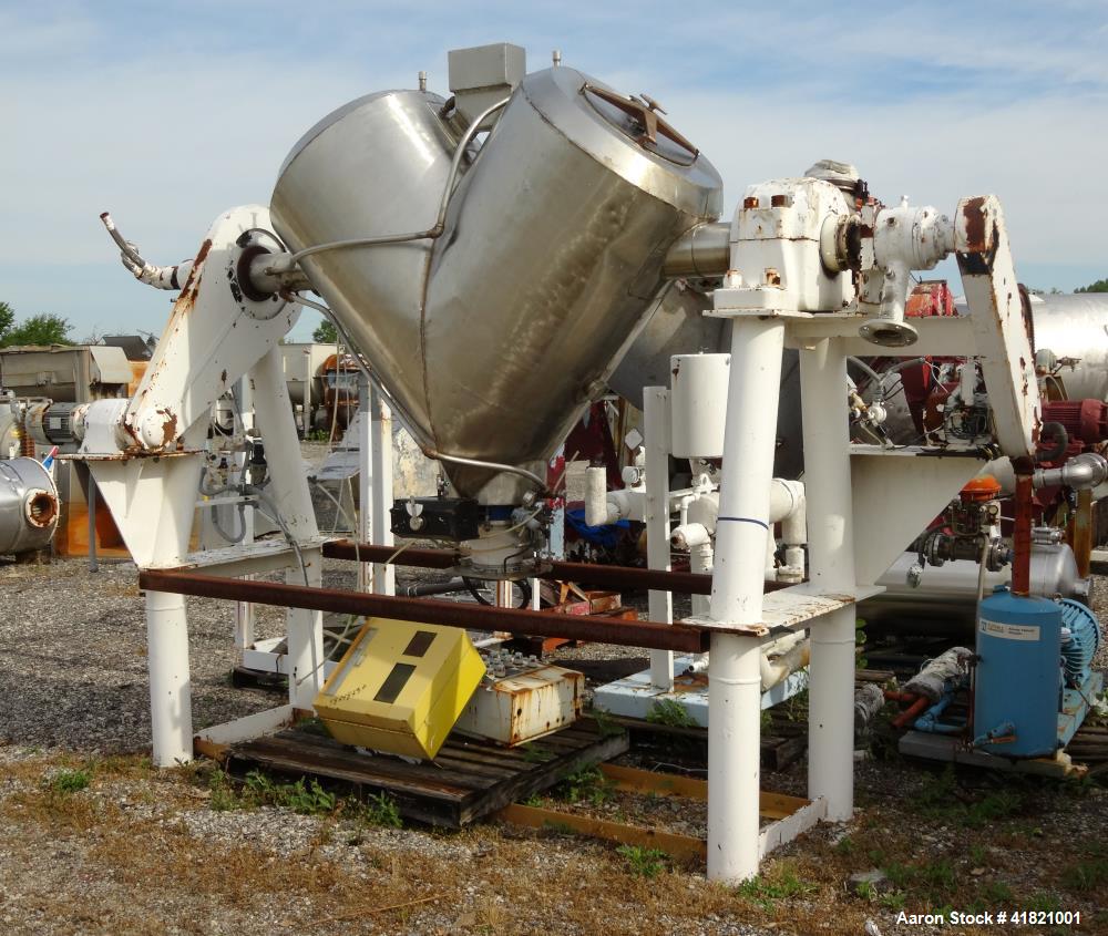 Used Stainless Steel Patterson Kelley Twin Shell Solids Processor