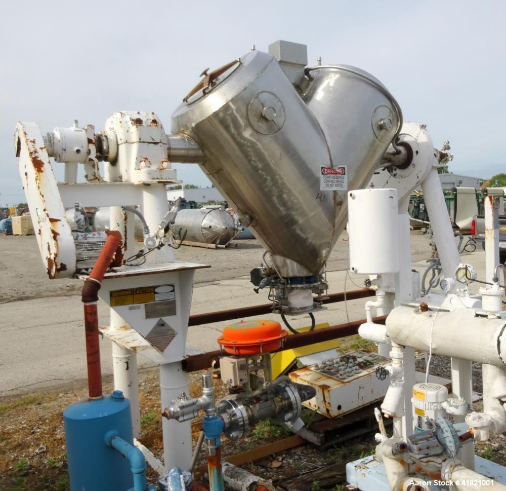 Used Stainless Steel Patterson Kelley Twin Shell Solids Processor