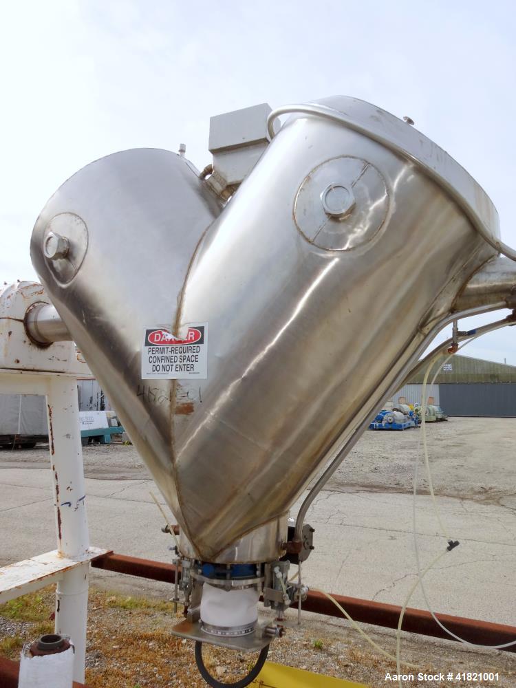 Used Stainless Steel Patterson Kelley Twin Shell Solids Processor