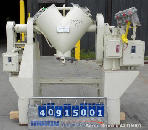 Used Patterson Kelley Twin Shell Solids Processor, 2 cubic feet, 304 stainless steel. Maximum material density 100 pounds per cubic foot. Internal rated full vacuum, carbon steel jacket rated 30 psi ...