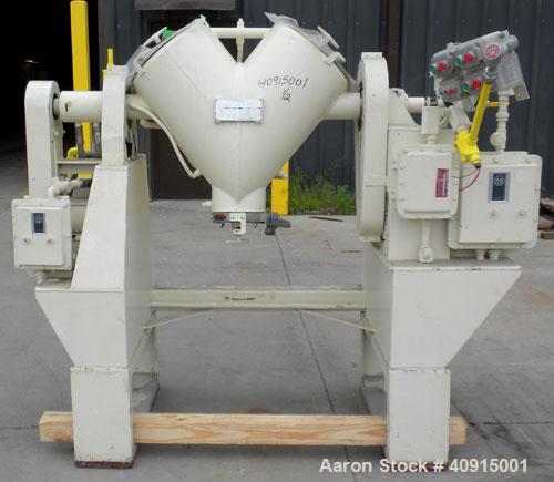 Used Patterson Kelley Twin Shell Solids Processor, 2 cubic feet, 304 stainless steel. Maximum material density 100 pounds per cubic foot. Internal rated full vacuum, carbon steel jacket rated 30 psi ...