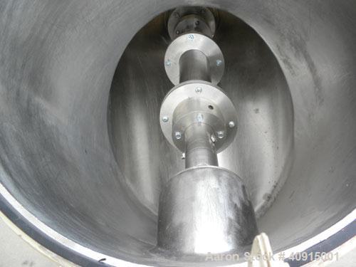 Used Patterson Kelley Twin Shell Solids Processor, 2 cubic feet, 304 stainless steel. Maximum material density 100 pounds per cubic foot. Internal rated full vacuum, carbon steel jacket rated 30 psi ...