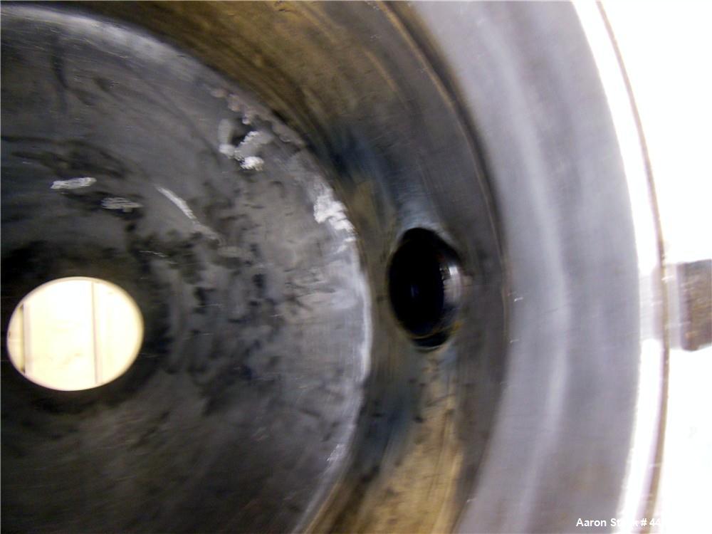 Used Patterson-Kelley Double Cone Vacuum Tumble Dryer, 3 Cubic Feet, 304 Stainless Steel. Maximum material density 100 pounds a cubic foot. Approximate 25" diameter x 12" staright side x 10", and 12"...