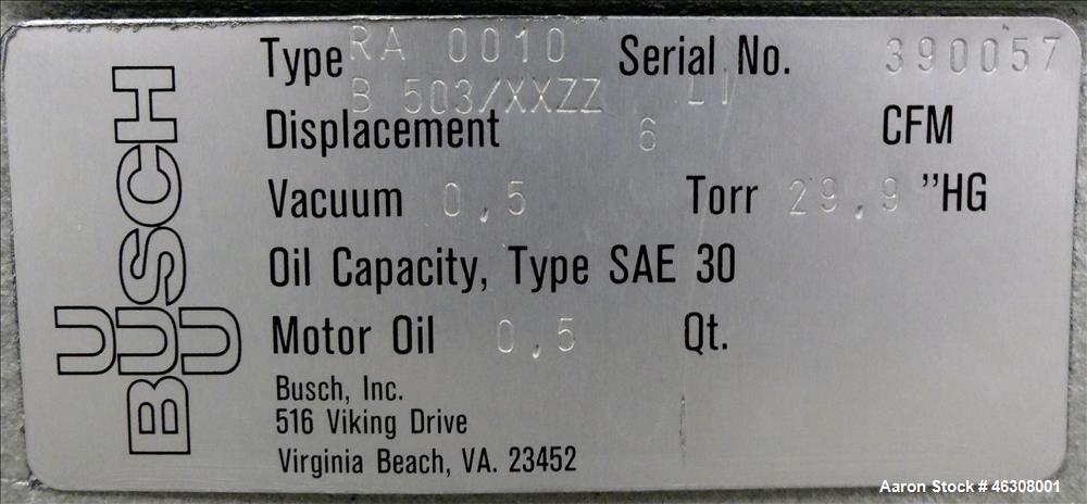 Used: Patterson Kelley Mini Processor 8 Quart Twin Shell Vacuum Dryer