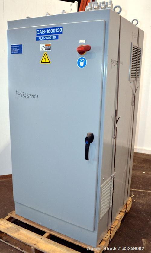 Used Patterson-Kelley Twin Shell Vacuum Tumble Dryer, 10 Cubic Feet, 316L Stainless Steel. Internal rated for full vacuum, 304 stainless steel jacket rated 30 psi at 250 degrees F. Maximum material d...