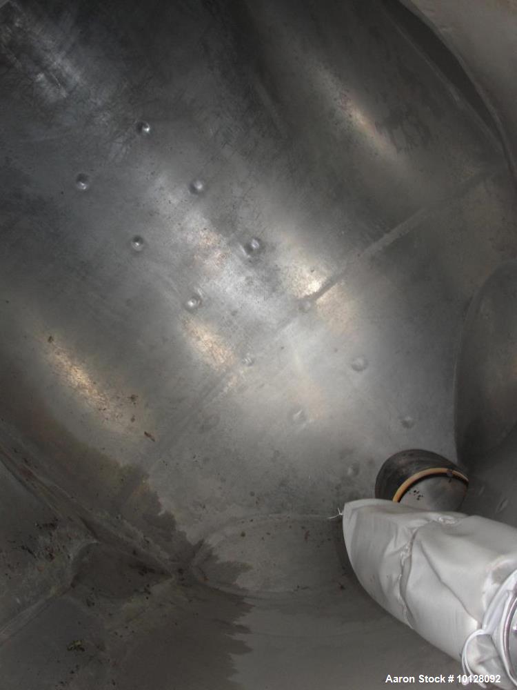 Used Patterson-Kelley 100 cu. ft. Twin-Shell Vacuum Dryer | 150 PSI / Full Vacuum | 10 HP Hazardous Duty | 304 SS | Serial #204190