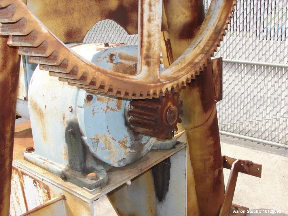 Used Patterson-Kelley 100 cu. ft. Twin-Shell Vacuum Dryer | 150 PSI / Full Vacuum | 10 HP Hazardous Duty | 304 SS | Serial #204190