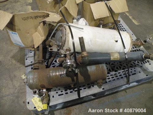 Used Patterson Kelley Twin Shell Vacuum Tumble Dryer, 10 cubic feet, 316 stainless steel. Internal not rated, 304 stainless steeljacket rated 30 psi at 250 deg F. Maximum material density 70 pounds p...