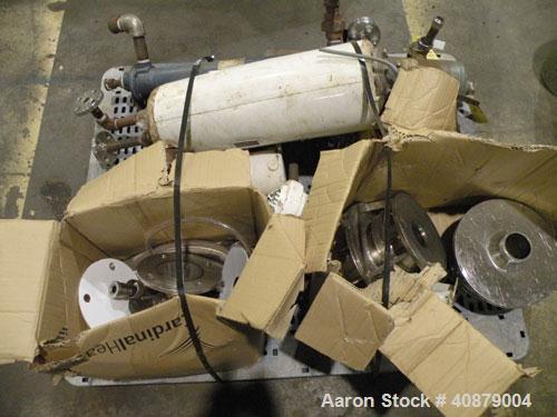 Used Patterson Kelley Twin Shell Vacuum Tumble Dryer, 10 cubic feet, 316 stainless steel. Internal not rated, 304 stainless steeljacket rated 30 psi at 250 deg F. Maximum material density 70 pounds p...