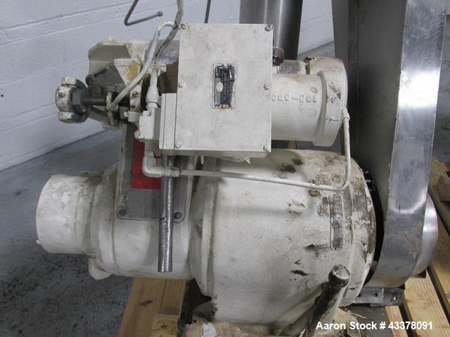 Used Patterson-Kelley Twin Shell Solids Processor, 20 Cubic Feet. Stainless steel construction, 65#/cu ft max density, rated full vacuum at 250 internal, jacketed for 30 psi at 250 f, apporximately 2...