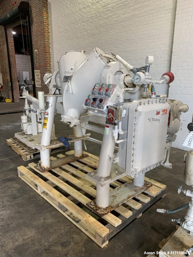 Used Industrial Patterson Kelley Twin Shell Solids Processor – 3 Cubic Feet, Vacuum & XP Motor