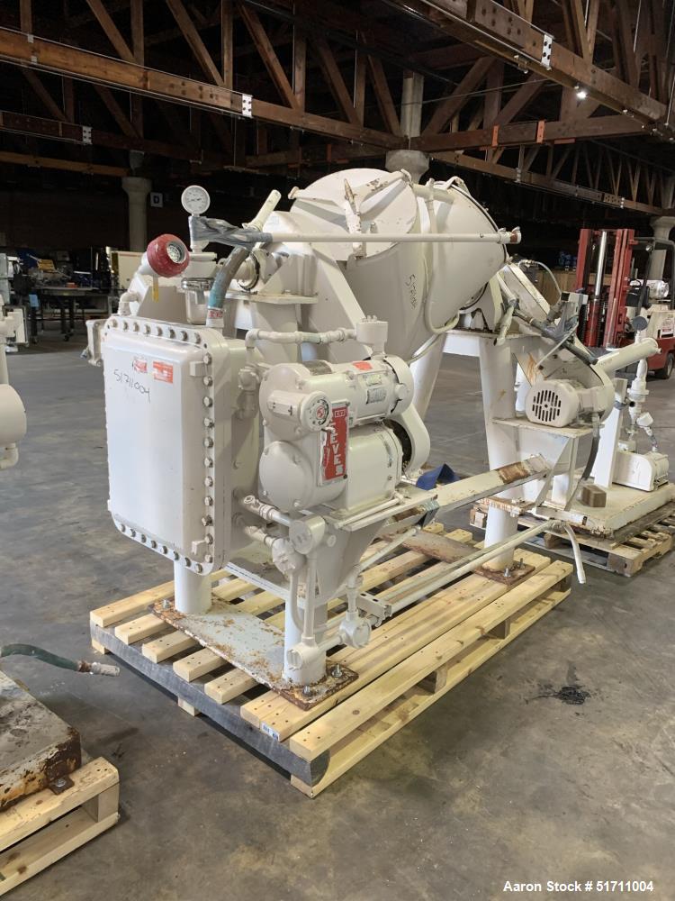 Used Industrial Patterson Kelley Twin Shell Solids Processor – 3 Cubic Feet, Vacuum & XP Motor