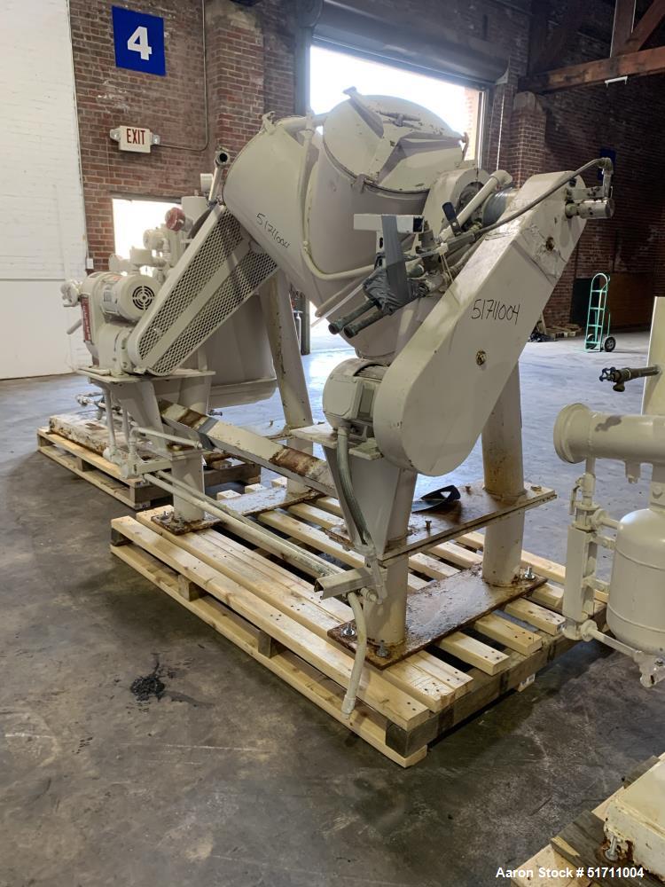 Used Industrial Patterson Kelley Twin Shell Solids Processor – 3 Cubic Feet, Vacuum & XP Motor