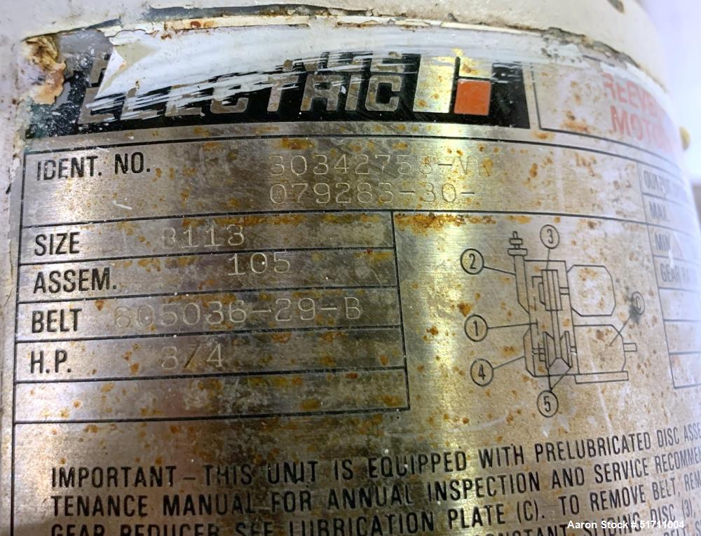 Used Industrial Patterson Kelley Twin Shell Solids Processor – 3 Cubic Feet, Vacuum & XP Motor