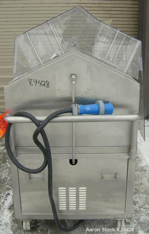 USED: Patterson Kelley mini processor 8 quart (.26 cubic foot) twin shell vacuum dryer, 316 stainless steel. Internal rated FV at 212 deg F, stainless steel jacket rated 30 psi at 212 deg F. Max mate...