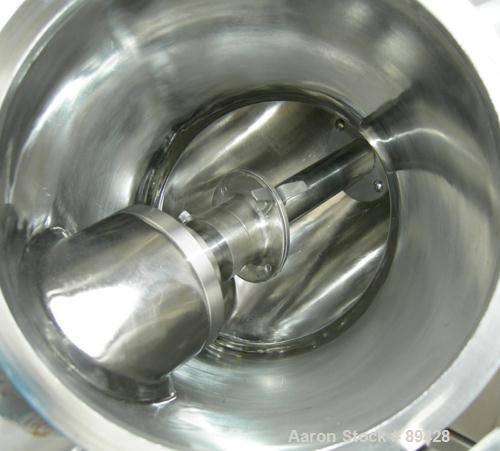 USED: Patterson Kelley mini processor 8 quart (.26 cubic foot) twin shell vacuum dryer, 316 stainless steel. Internal rated FV at 212 deg F, stainless steel jacket rated 30 psi at 212 deg F. Max mate...