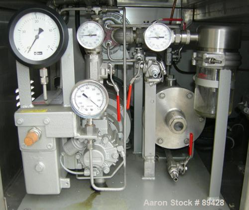 USED: Patterson Kelley mini processor 8 quart (.26 cubic foot) twin shell vacuum dryer, 316 stainless steel. Internal rated FV at 212 deg F, stainless steel jacket rated 30 psi at 212 deg F. Max mate...