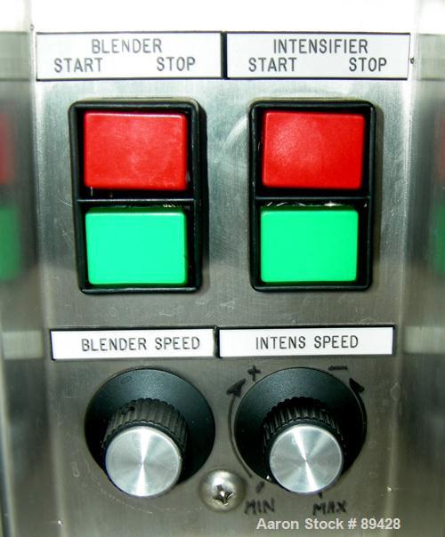 USED: Patterson Kelley mini processor 8 quart (.26 cubic foot) twin shell vacuum dryer, 316 stainless steel. Internal rated FV at 212 deg F, stainless steel jacket rated 30 psi at 212 deg F. Max mate...