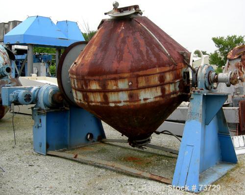 Used Patterson Process Equipment Double Cone Vacuum Dryer, Type B