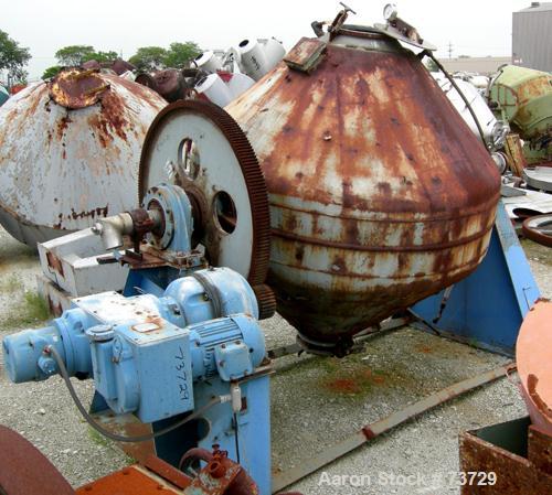 Used Patterson Process Equipment Double Cone Vacuum Dryer, Type B