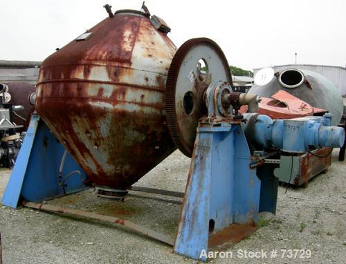 Used Patterson Process Equipment Double Cone Vacuum Dryer, Type B