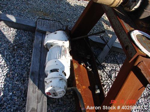 Used Patterson Pump Company Double Cone Dryer, model 415, 29 cubic feet working capacity, 41.42 total, 316 stainless steel. Internal rated FV/30 psi @ 350 degrees F, jacket rated 45 psi @ 350 degrees...