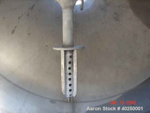Used Patterson Pump Company Double Cone Dryer, model 415, 29 cubic feet working capacity, 41.42 total, 316 stainless steel. Internal rated FV/30 psi @ 350 degrees F, jacket rated 45 psi @ 350 degrees...