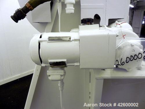 Used Patterson Industries Double Cone Vacuum Dryer. 8.7 Cubic feet working capacity, 12.4 total, Hastelloy C276. Rated 60 pounds per cubic foot. Internal rated full vacuum or 25 psi at 300 deg F, car...