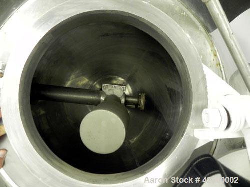 Used Patterson Industries Double Cone Vacuum Dryer. 8.7 Cubic feet working capacity, 12.4 total, Hastelloy C276. Rated 60 pounds per cubic foot. Internal rated full vacuum or 25 psi at 300 deg F, car...