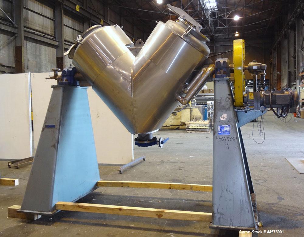 Used Stainless Steel Patterson Industries Twin Shell Vacuum Dryer