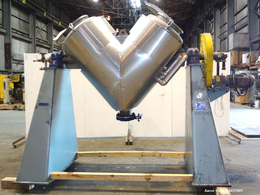 Used Stainless Steel Patterson Industries Twin Shell Vacuum Dryer