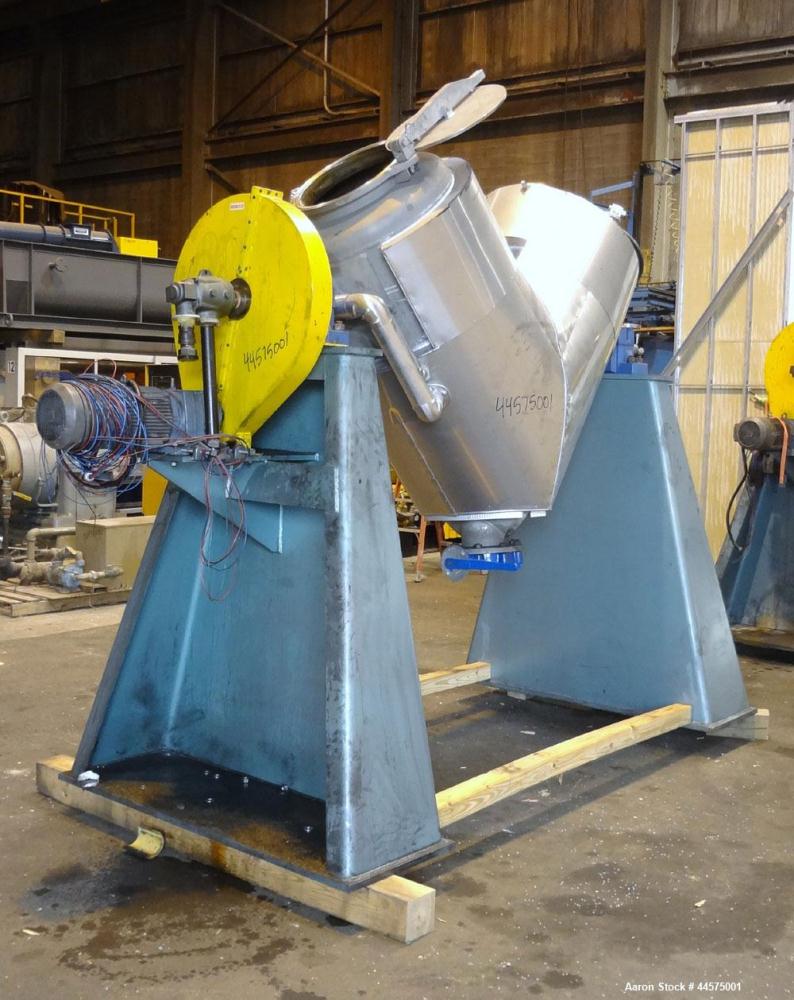 Used Stainless Steel Patterson Industries Twin Shell Vacuum Dryer