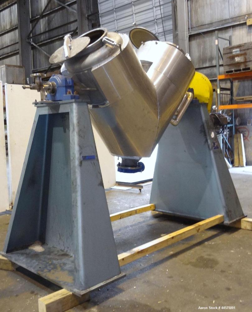 Used Stainless Steel Patterson Industries Twin Shell Vacuum Dryer