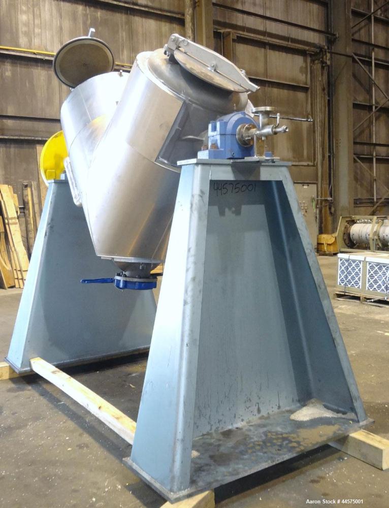 Used Stainless Steel Patterson Industries Twin Shell Vacuum Dryer