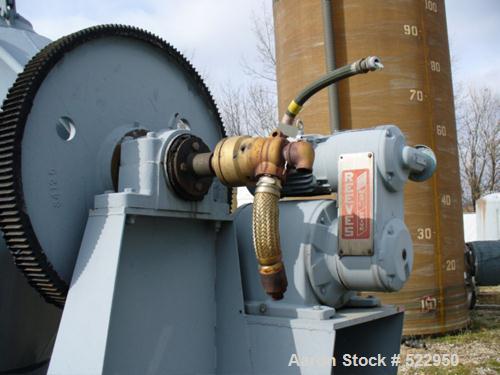 USED: Patterson Industries double cone vacuum dryer. Built in 1969.Stainless steel contact parts. Shell has a jacket rated for vacuum at300 deg F and 15 psig at 300 deg F. Top head thickness is 5/16"...