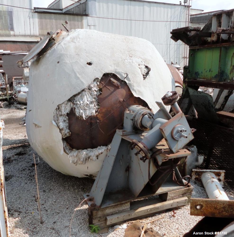 Used Stainless Steel Patterson Industries Double Cone Vacuum Dryer