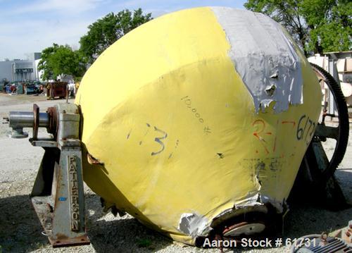 Used Stainless Steel Patterson Industries Double Cone Vacuum Dryer