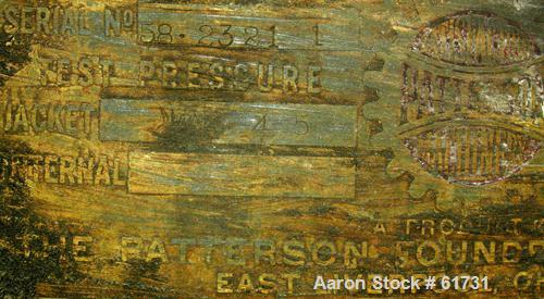 Used Stainless Steel Patterson Industries Double Cone Vacuum Dryer