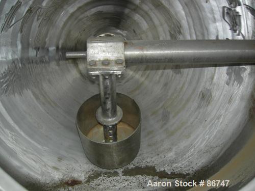 Used Patterson Industries Double Cone Vacuum Dryer, 8.7 Cubic Feet Working Capacity, 12.4 Total. 316 stainless steel. Internal rated FV at 300 Degrees F, carbon steel jacket rated 50 PSI at 300 Degre...