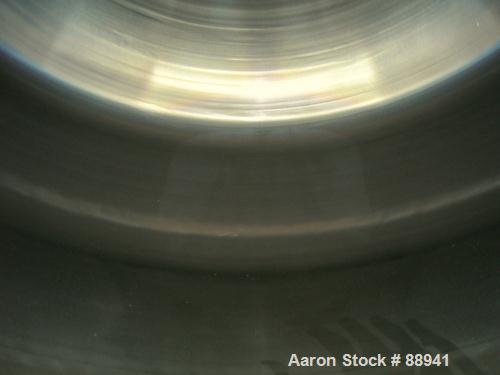 Used Patterson Pump Company Double Cone Vacuum Dryer, approximately 13.72 cubic feet working capacity, 316 stainless steel. 42" diameter x 12" straight side x 20" cones. Internal rated 25 psi at 275 ...