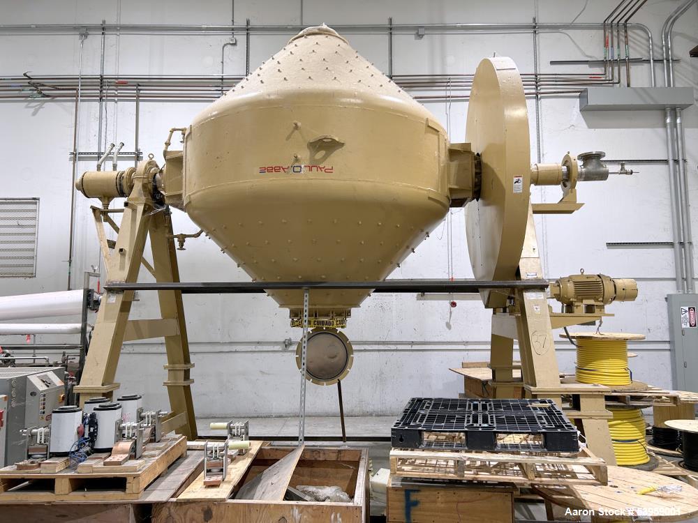 Used Paul O Abbe Rota-Cone Vacuum Dryer, 240 Cu Ft Capacity – Model 108 RCVD, Stainless Steel, Fully Refurbished