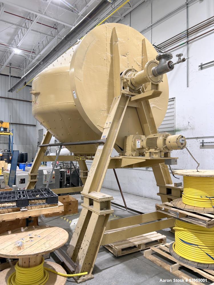 Used Paul O Abbe Rota-Cone Vacuum Dryer, 240 Cu Ft Capacity – Model 108 RCVD, Stainless Steel, Fully Refurbished