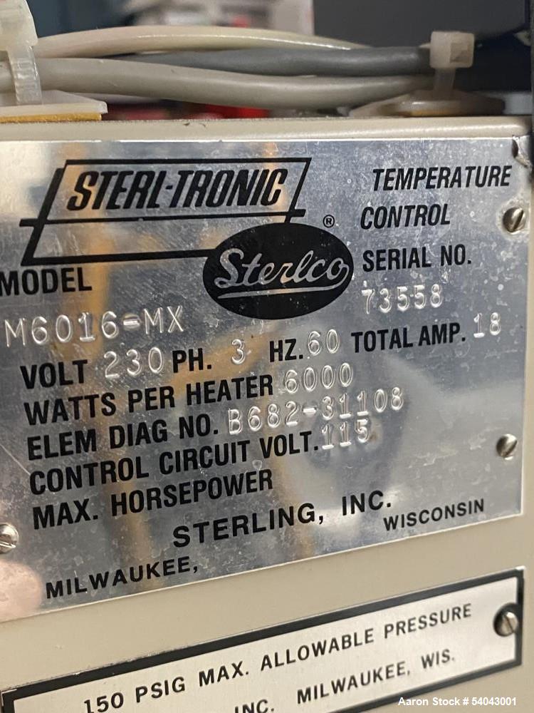 Used Paul O. Abbe 12" Rota-Cone Vacuum Dryer – 0.5 CuFt, T316 Stainless, Skid-Mounted with Sterlco Heater