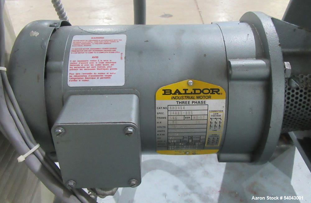 Used Paul O. Abbe 12" Rota-Cone Vacuum Dryer – 0.5 CuFt, T316 Stainless, Skid-Mounted with Sterlco Heater
