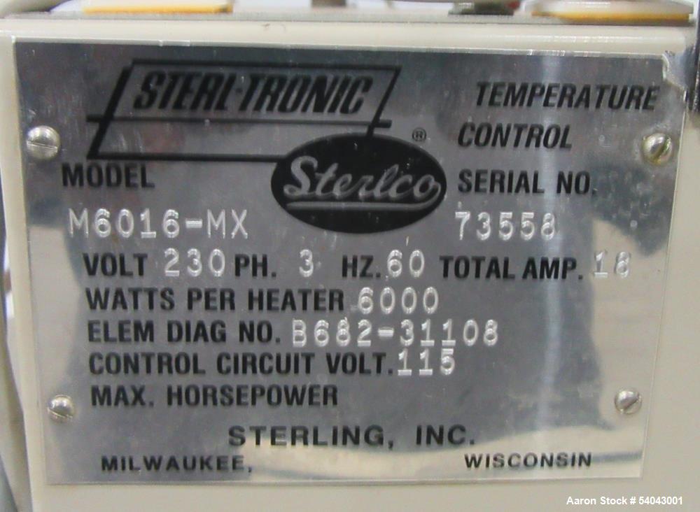 Used Paul O. Abbe 12" Rota-Cone Vacuum Dryer – 0.5 CuFt, T316 Stainless, Skid-Mounted with Sterlco Heater