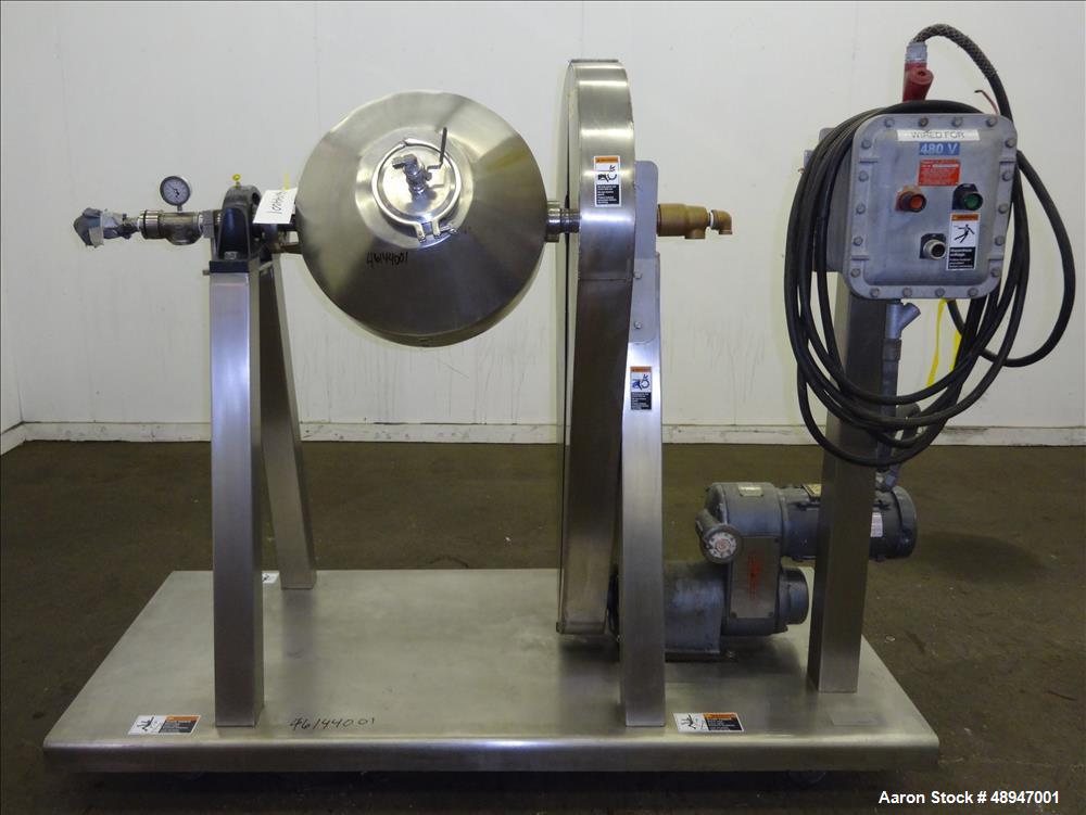 Used Used- Paul O. Abbe Rota-Cone Vacuum Dryer, Model 18RCVD.