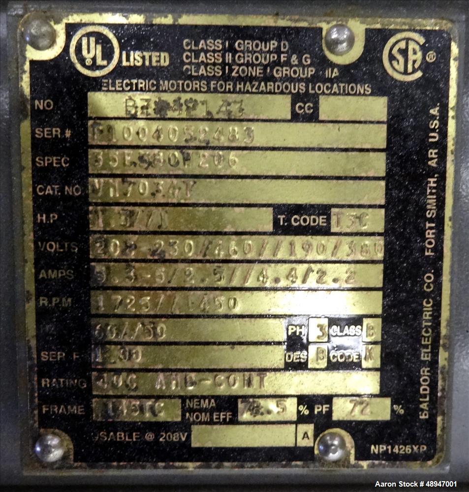 Used Used- Paul O. Abbe Rota-Cone Vacuum Dryer, Model 18RCVD.