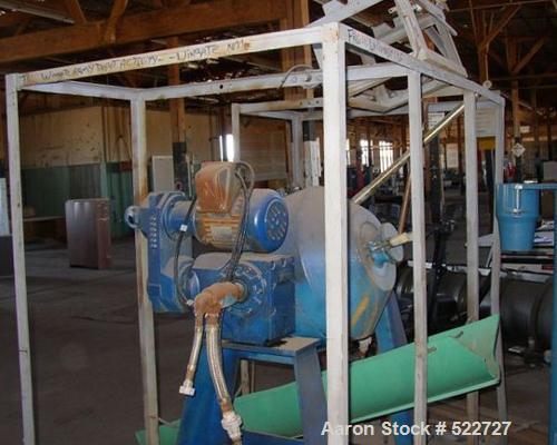 USED: Paul O Abbe Roto-Cone vacuum dryer, model RCVD-18. 1.7 cubicfoot total, 1.1 cubic foot working capacity. Internal 240 grit polish,jacket carbon steel rated at 14.7 psig @ 250 deg F, insulated w...
