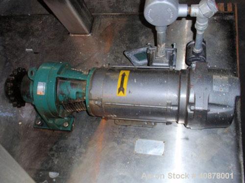Used Paul O Abbe Rota-Cone Vacuum Dryer, Model 36RCD. 8.8 cubic feet working capacity, 13.5 total, 316 stainless steel. Internal rated full vacuum at 450 deg F,  jacket rated 14 psi. Approximately 36...